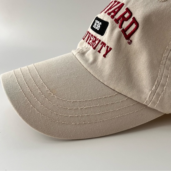 Harvard University Hat Cap Strap Back harvard Coop Adjustable Beige Embroidered - Picture 9 of 16